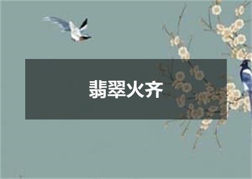 翡翠火齐