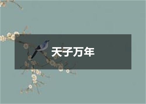 天子万年