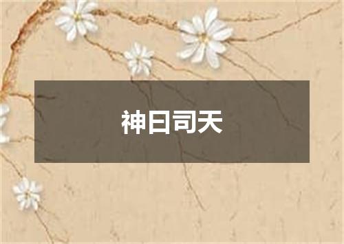 神曰司天