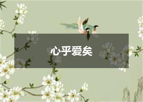 心乎爱矣