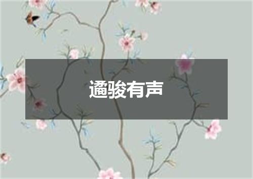 遹骏有声