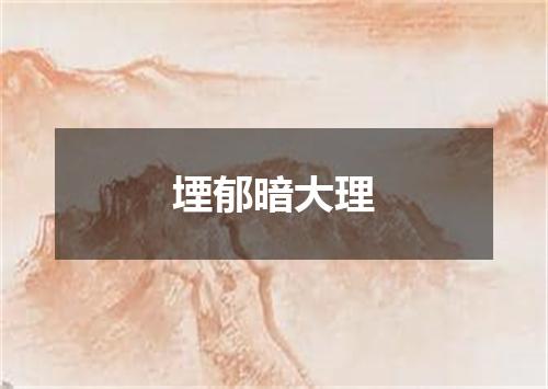 堙郁暗大理