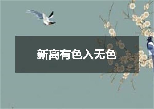 新离有色入无色