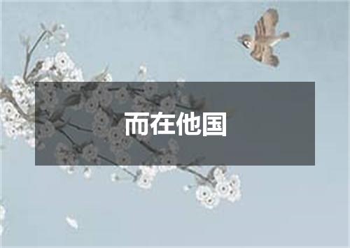 而在他国