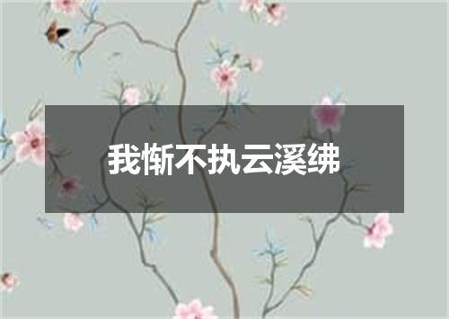 我惭不执云溪绋