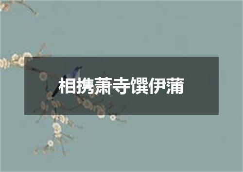 相携萧寺馔伊蒲