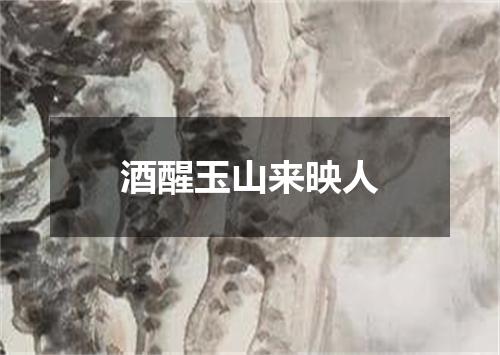 酒醒玉山来映人