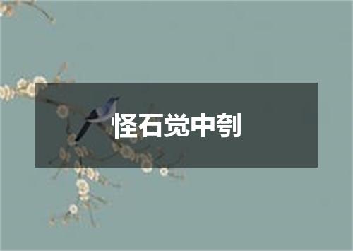 怪石觉中刳