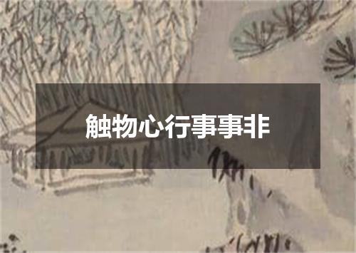 触物心行事事非