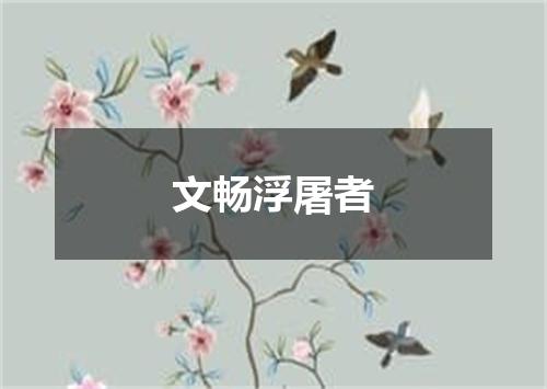 文畅浮屠者