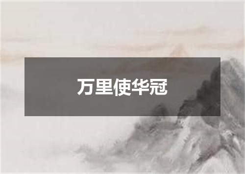 万里使华冠