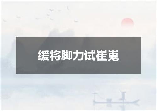 缓将脚力试崔嵬