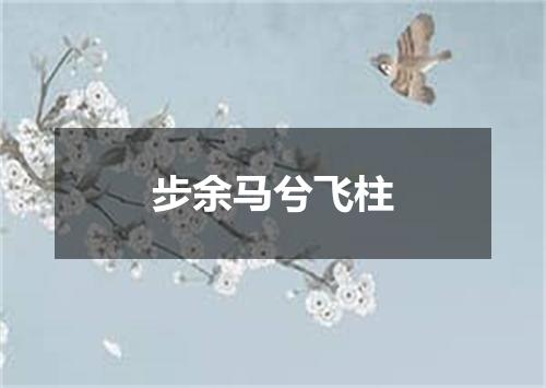 步余马兮飞柱