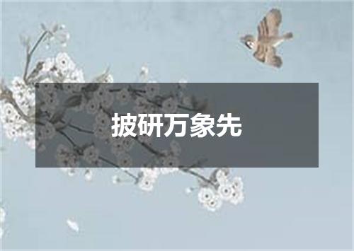 披研万象先