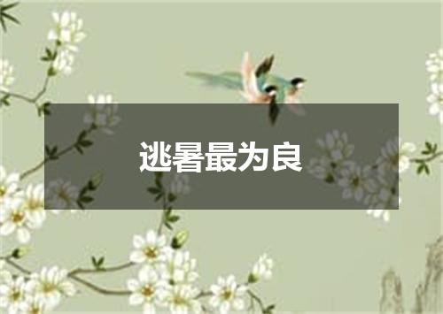 逃暑最为良