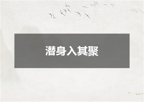 潜身入其聚