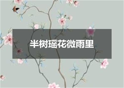 半树瑶花微雨里