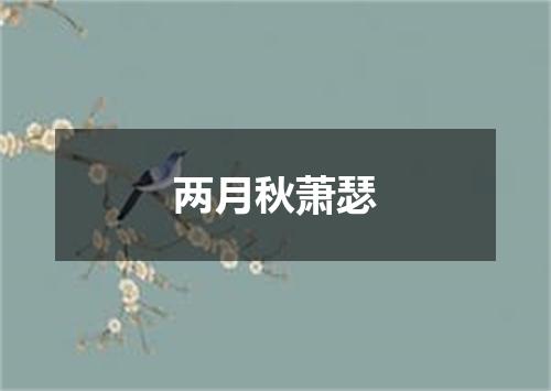 两月秋萧瑟