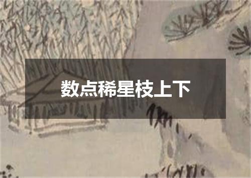 数点稀星枝上下