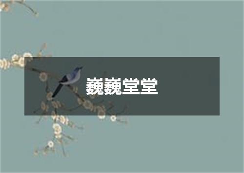 巍巍堂堂