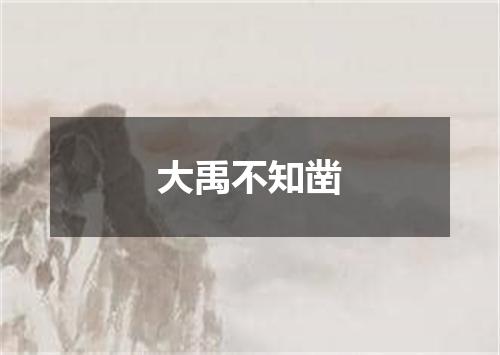 大禹不知凿
