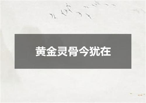 黄金灵骨今犹在