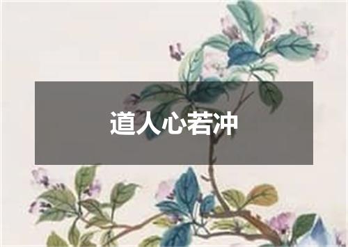 道人心若冲