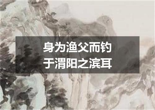 身为渔父而钓于渭阳之滨耳