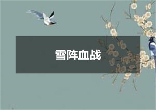 雪阵血战