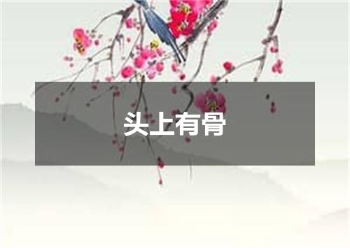 头上有骨