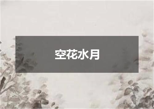 空花水月