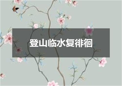 登山临水复徘徊