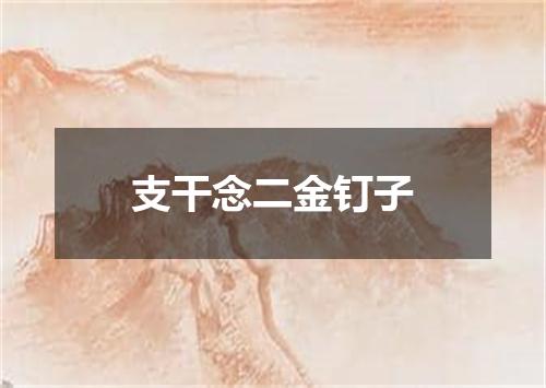 支干念二金钉子