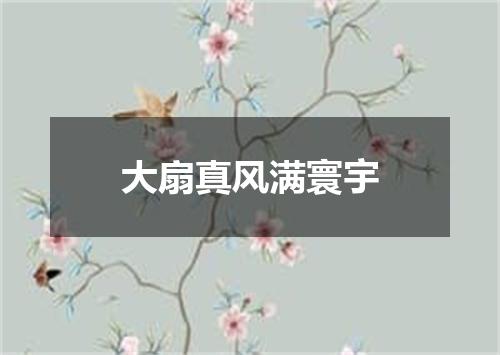 大扇真风满寰宇