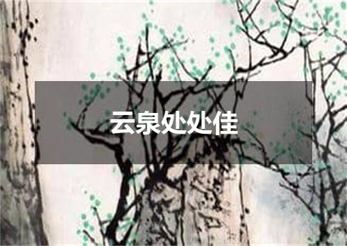 云泉处处佳