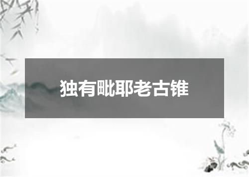 独有毗耶老古锥