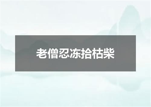 老僧忍冻拾枯柴