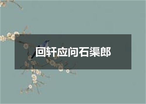 回轩应问石渠郎