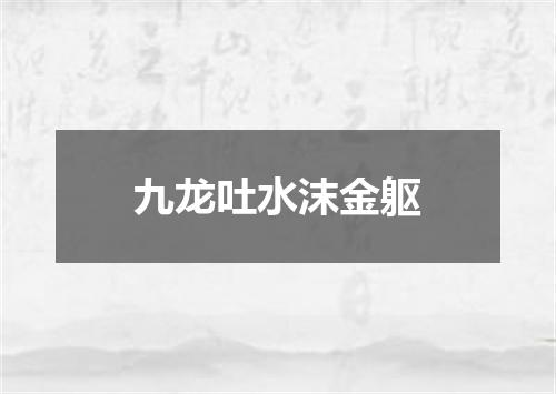 九龙吐水沫金躯