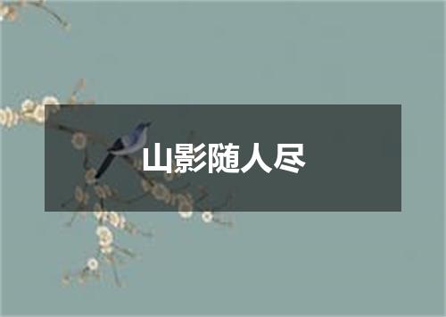 山影随人尽