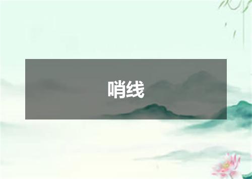 哨线