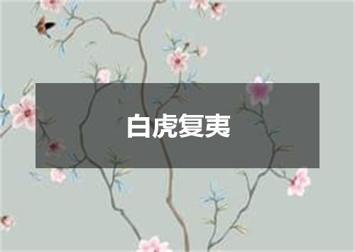 白虎复夷