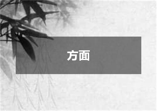 方面