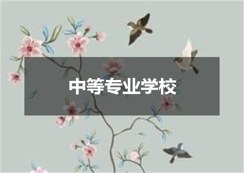 中等专业学校