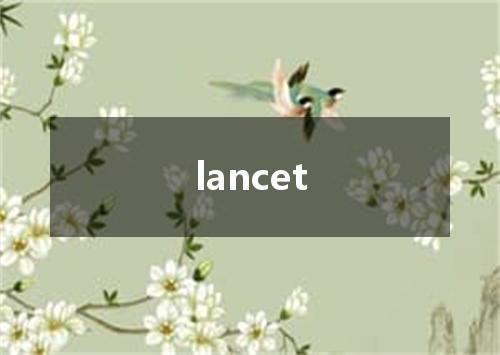 lancet是什么意思