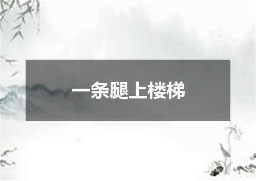 一条腿上楼梯