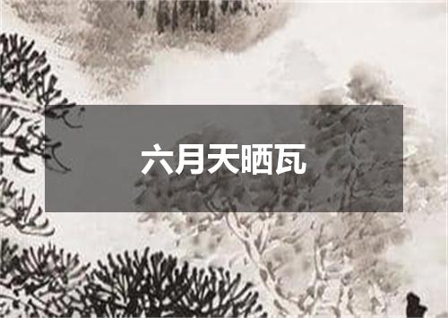 六月天晒瓦