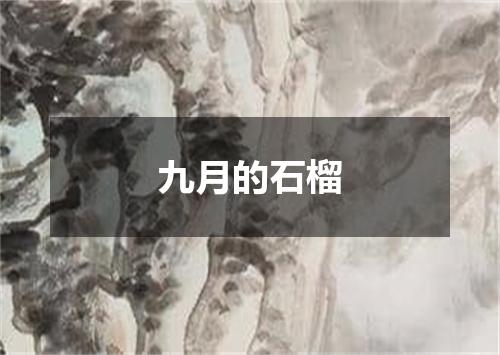 九月的石榴