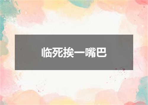 临死挨一嘴巴