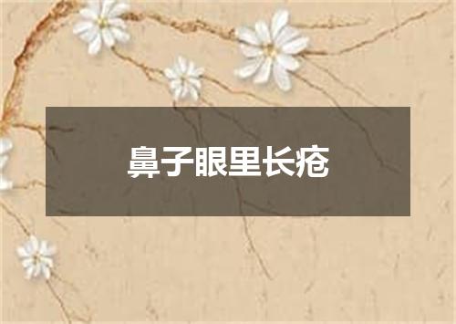 鼻子眼里长疮